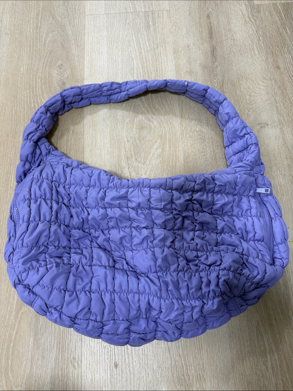 Do everything in love Lavender Quilted Shoulder Bag